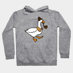 Detective Goose Illustration Hoodie